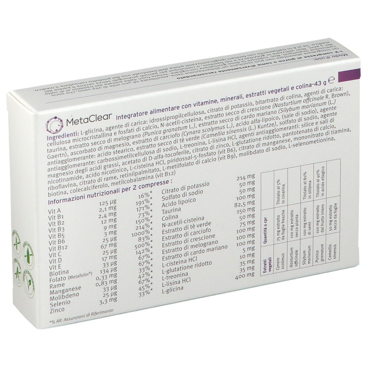 METACLEAR 30 COMPRESSE DA 1,4 G