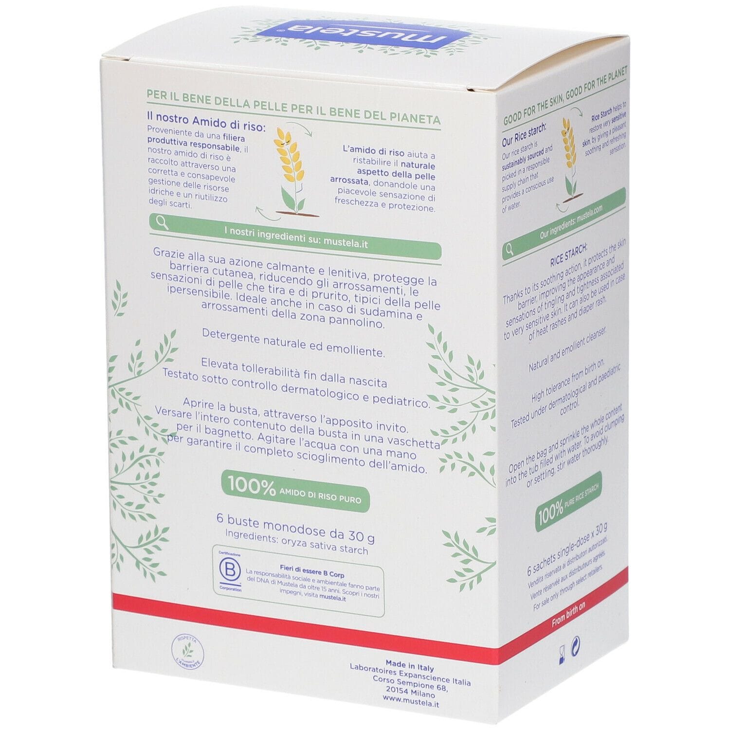 MUSTELA AMIDO DI RISO 180 G