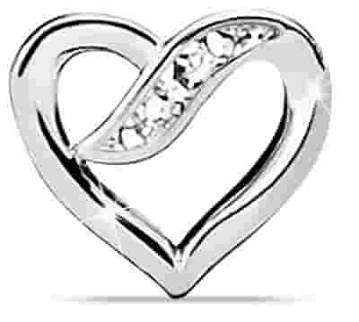 ORECCHINO CUORE CRISTALLI
