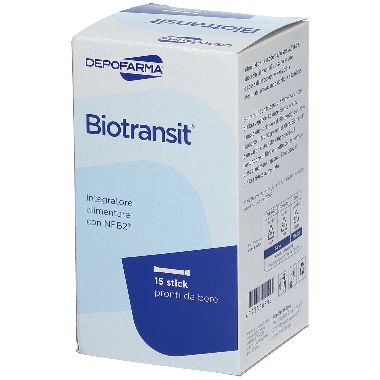 BIOTRANSIT 15 STICK PACK 15 ML