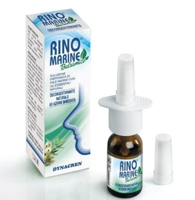 RINOMARINE BALSAMICO SOLUZIONE IPERTONICA DI SALE MARINO CON OLI ESSENZIALI NATURALI DECONGESTIONANTE SPRAY 20 ML