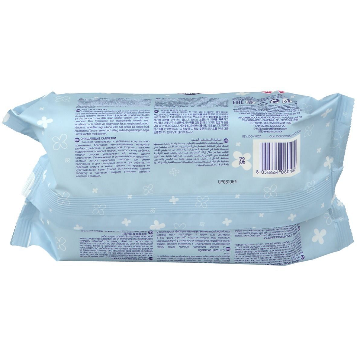 Chicco Cosmesi Salviette 72 Pezzi Plaq