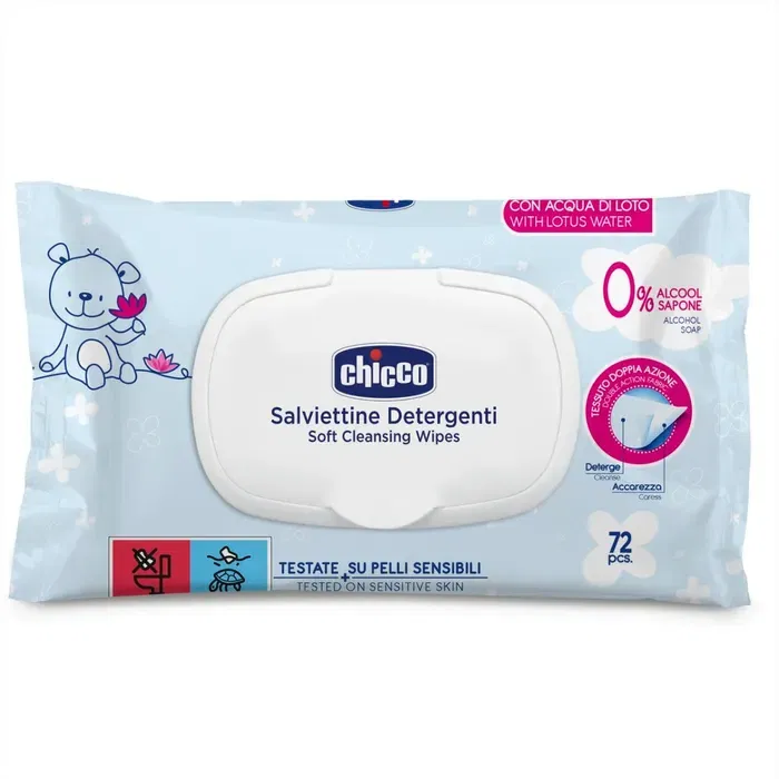 CHICCO COSMESI SALVIETTE 72 PEZZI PLAQ