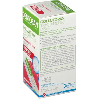 DENTOSAN COLLUTORIO MONODOSE TRATTAMENTO MENSILE 0,12% 15 BUSTINE DA 10 ML DENTOSAN COLLUTORIO MONODOSE TRATTAMENTO MENSILE 0,12% 15 BUSTINE DA 10 ML