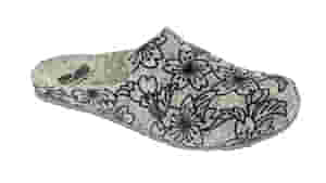 LAYE PRINTED FLORAL FELT WOMENS GREY 38 BIOPRINT MATERIALE TOMAIA FELTRO FODERA TOMAIA SFODERATO SOTTOPIEDE FELTRO SUOLA EVA CALZATA F 1 PAIO AW17