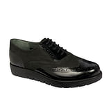 VIRGINIA NUBUCK+LEATHER WOMENS BLACK 40 MEMORY CUSHION MATERIALE TOMAIA NUBUCK+PELLE FODERA TOMAIA PELLE+TESSUTO SOTTOPIEDE PELLE SUOLA TPR CALZATA F 1 PAIO AW17