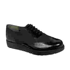 VIRGINIA NUBUCK+LEATHER WOMENS BLACK 40 MEMORY CUSHION MATERIALE TOMAIA NUBUCK+PELLE FODERA TOMAIA PELLE+TESSUTO SOTTOPIEDE PELLE SUOLA TPR CALZATA F 1 PAIO AW17