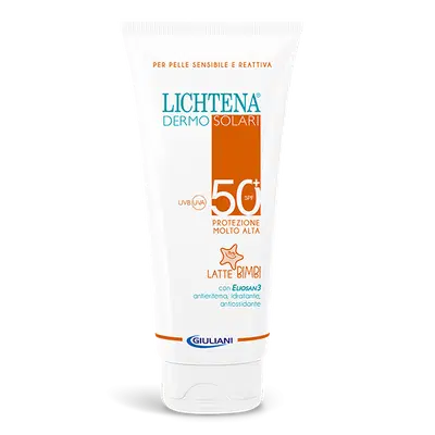 LICHTENA DERMOSOL LATTE FLU SPF50+ PER BAMBINI 200 ML LICHTENA DERMOSOL LATTE FLU SPF50+ PER BAMBINI 200 ML