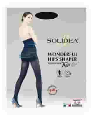 WONDERFUL HIPS SHAPER HIGH WAIST 70 OPAQUE COLLANT VITA ALTA NERO 1-S