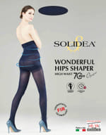 WONDERFUL HIPS SHAPER HIGH WAIST 70 OPAQUE COLLANT VITA ALTA BLU NAVY 2-M