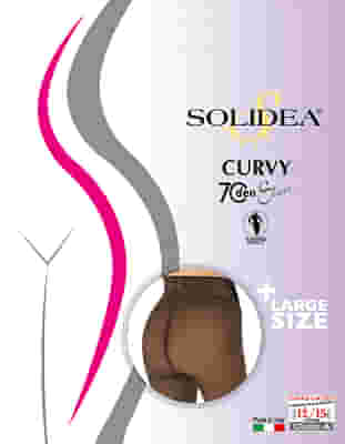 CURVY 70 SHEER COLLANT CAMEL 4L-XL