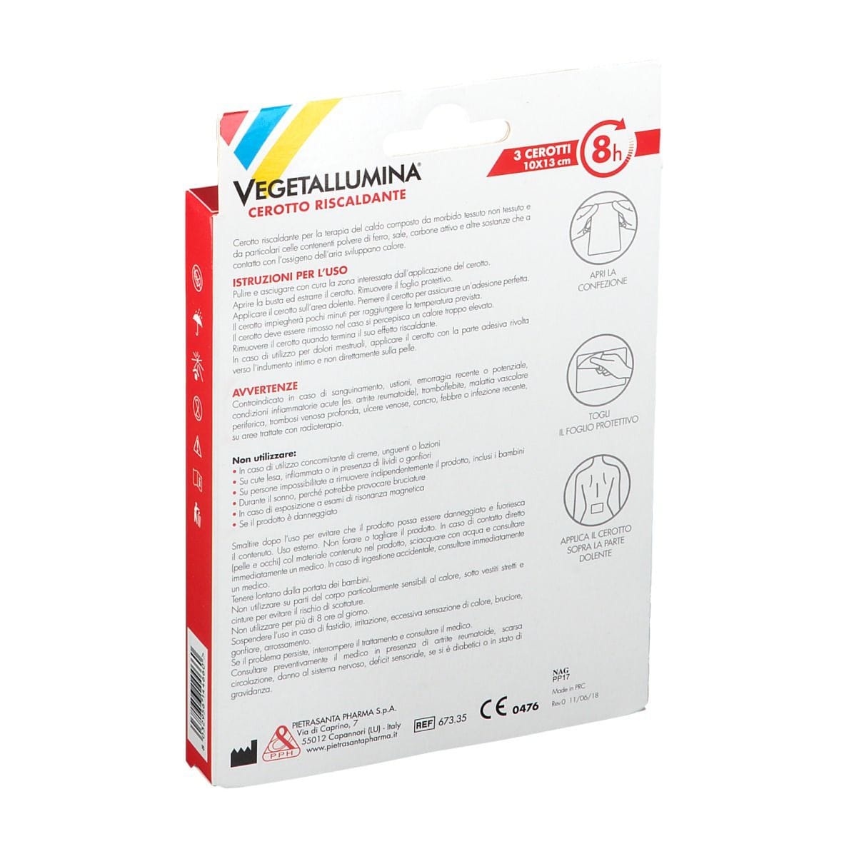VEGETALLUMINA CEROTTO RISCALDANTE 3 PEZZI