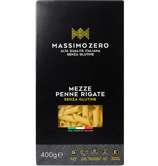 Massimo Zero Mezze Penne Rigate 400 G