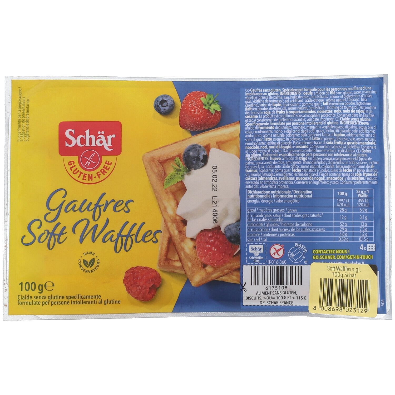 Schar Gaufre Soft Waffles 100 G