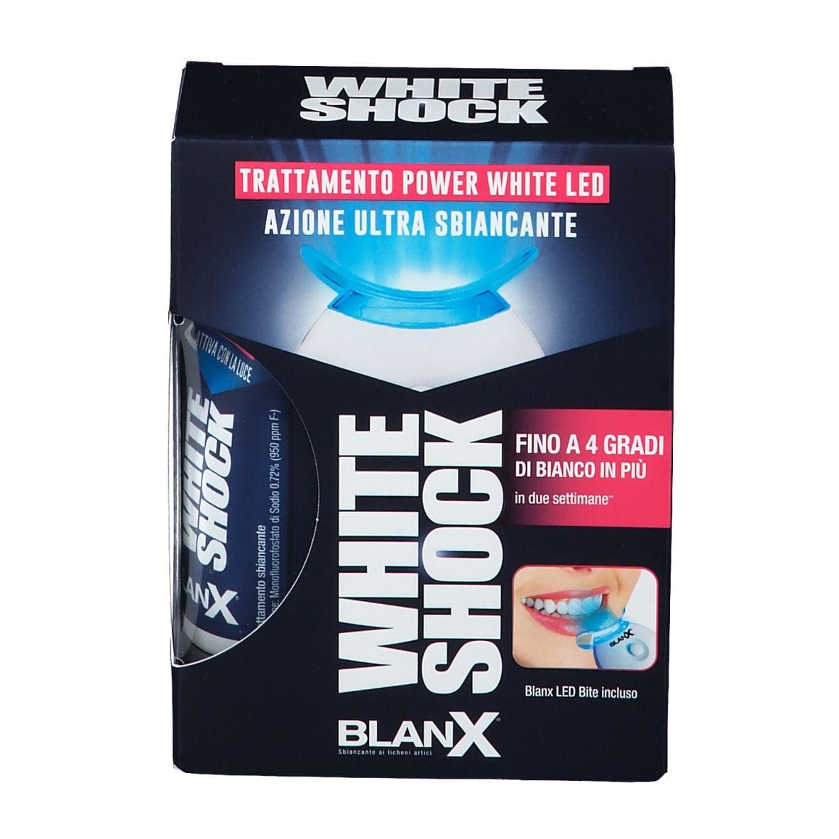 BLANX WHITE SHOCK TRATTAMENTO SBIANCANTE POWER WHITE 30 ML + LED BITE