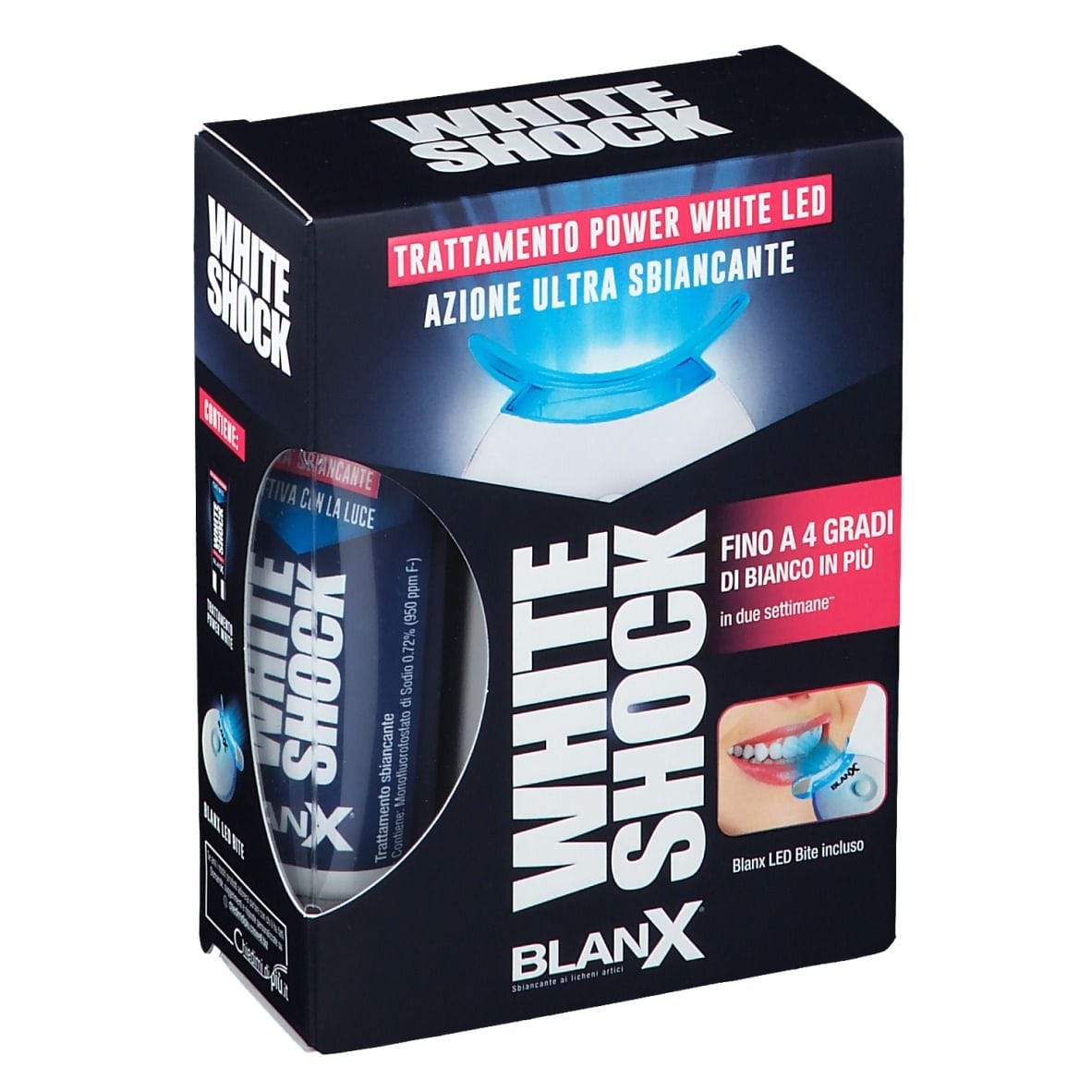 Blanx White Shock Trattamento Sbiancante Power White 30 Ml + Led Bite