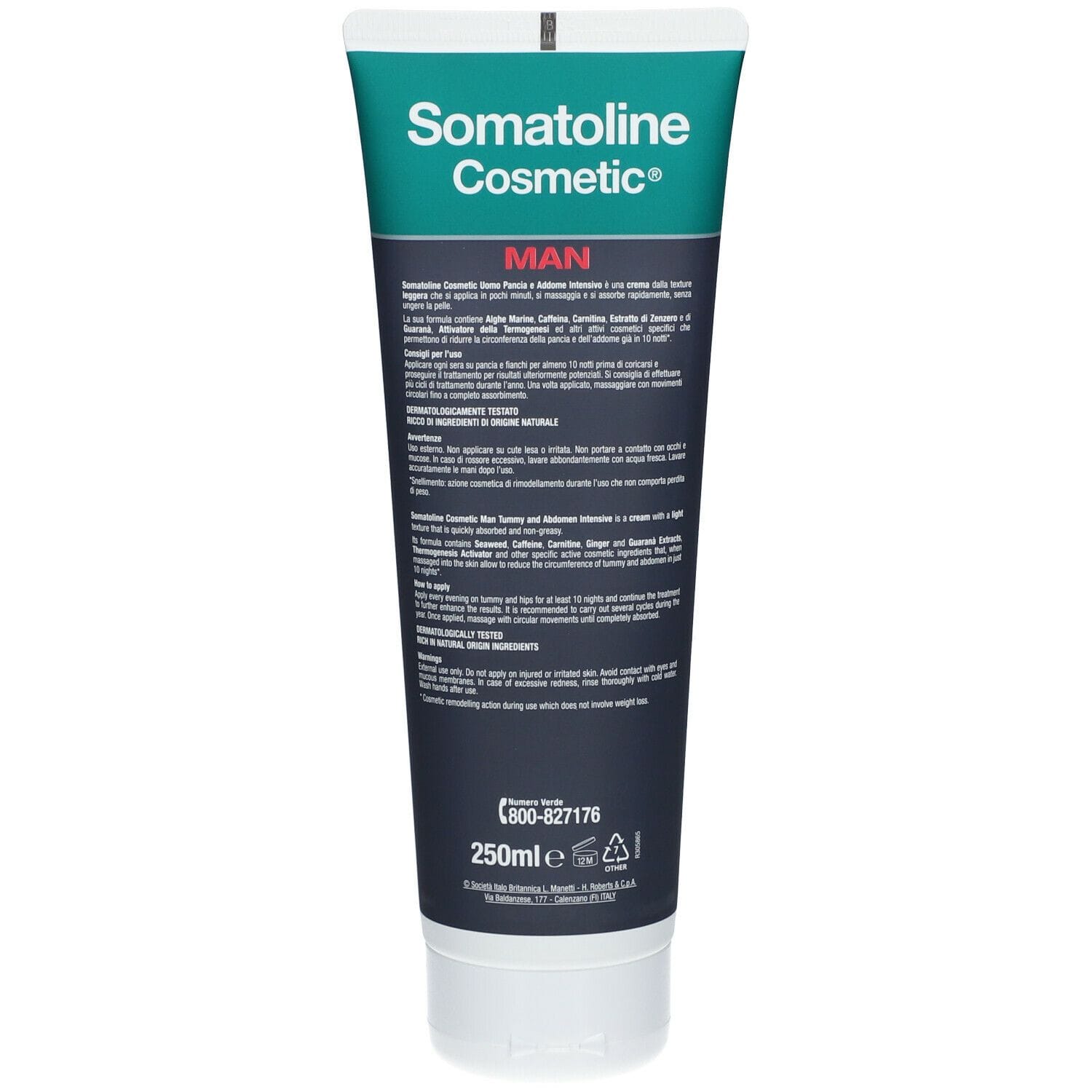 SOMATOLINE SKIN EXPERT UOMO PANCIA/ADDOME INTENSIVO 250 ML