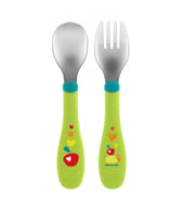 CHICCO POSATE INOX 18M+ VERDE