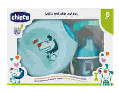 CHICCO SET PAPPA 6 MESI+ AZZURRO