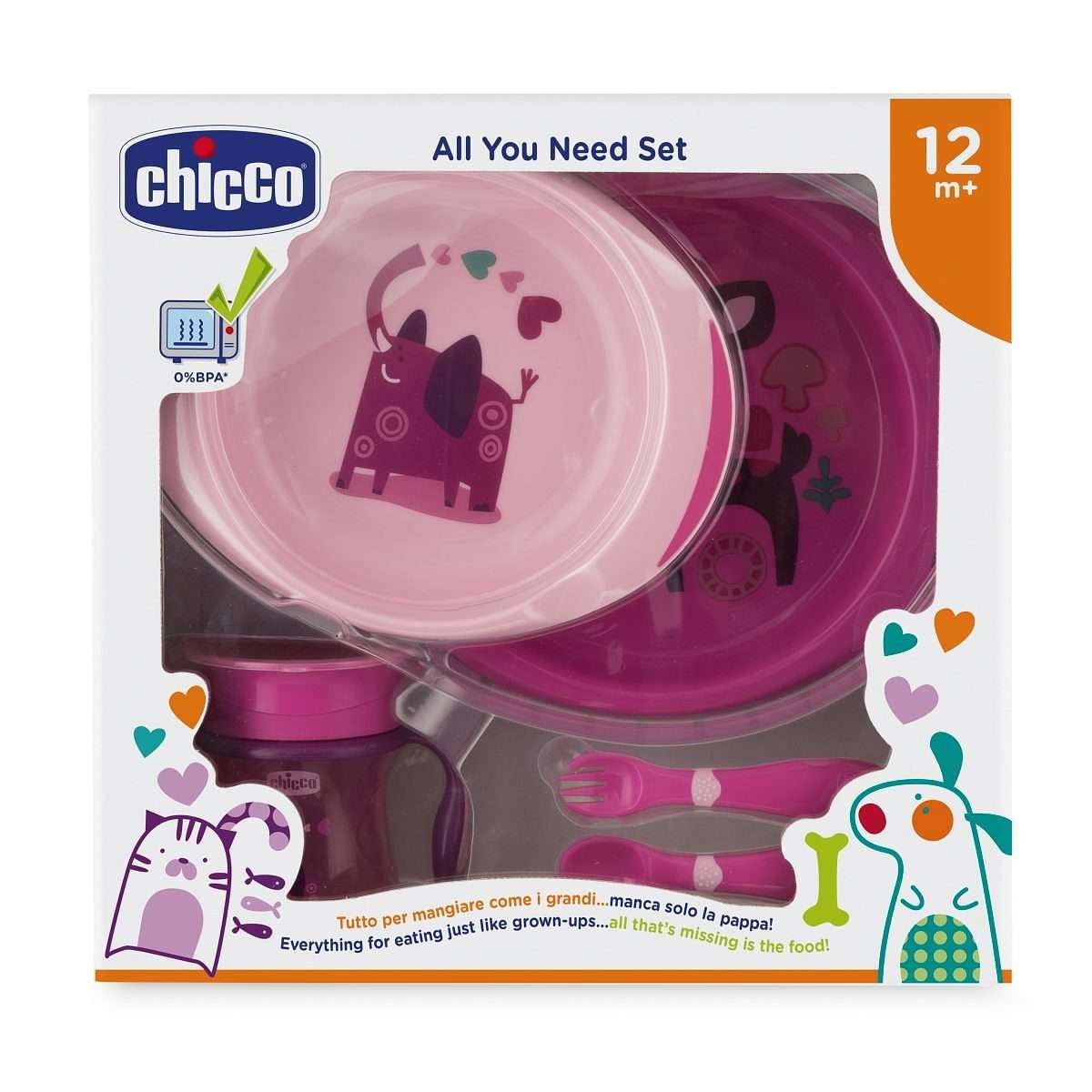 Chicco Set Pappa 12 Mesi+ Rosa