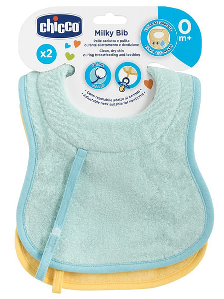 Chicco Bavagline 0 M+ 2 Pz Azzurro