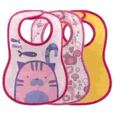 CHICCO BAVAGLINO PAPPA 6M 3 PEZZI GIRL