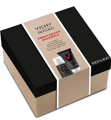 VICHY COFANETTO UOMO PULIZIA NATALE 2017 CONTENENTE VICHY HOMME GEL DOCCIA 200 ML E VICHY HOMME DEO VAPO 100 ML VICHY COFANETTO UOMO PULIZIA NATALE 2017 CONTENENTE VICHY HOMME GEL DOCCIA 200 ML E VICHY HOMME DEO VAPO 100 ML