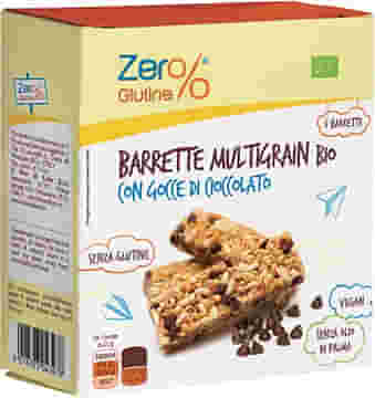 ZERO% GLUTINE BARRETTE MULTIGRAIN CON GOCCE DI CIOCCOLATO 6 X 21,5 G