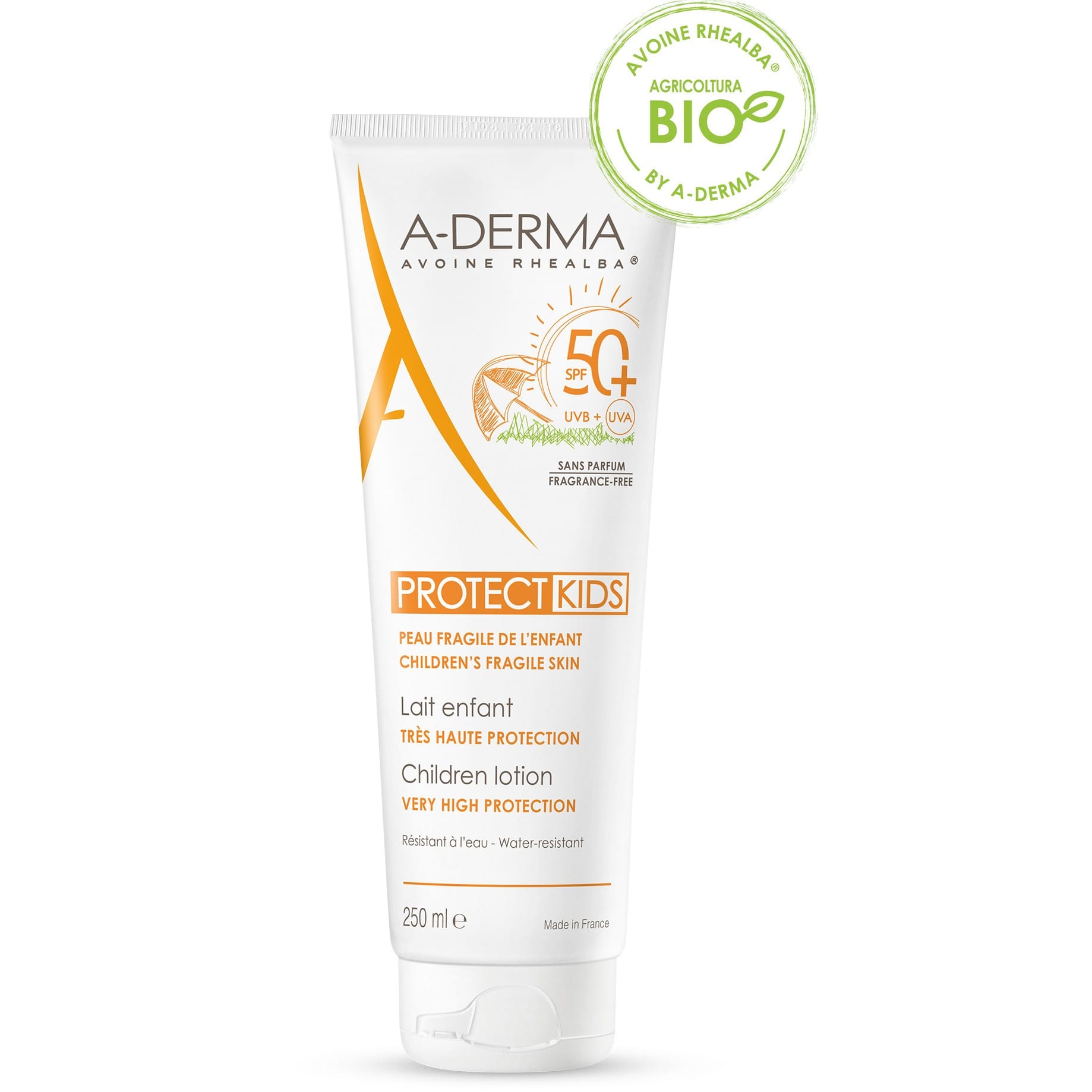 A-Derma Protect Latte Kids Bambino SPF50+ 250Ml A-Derma Protect Latte Kids Bambino SPF50+ 250Ml