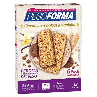 PESOFORMA BARR CEREALI COOKIES VANIGLIA 372 G