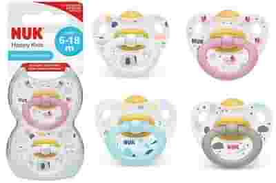 NUK SUCCHIETTO HAPPY KIDS LATTICE 6-18 MESI 2 PEZZI