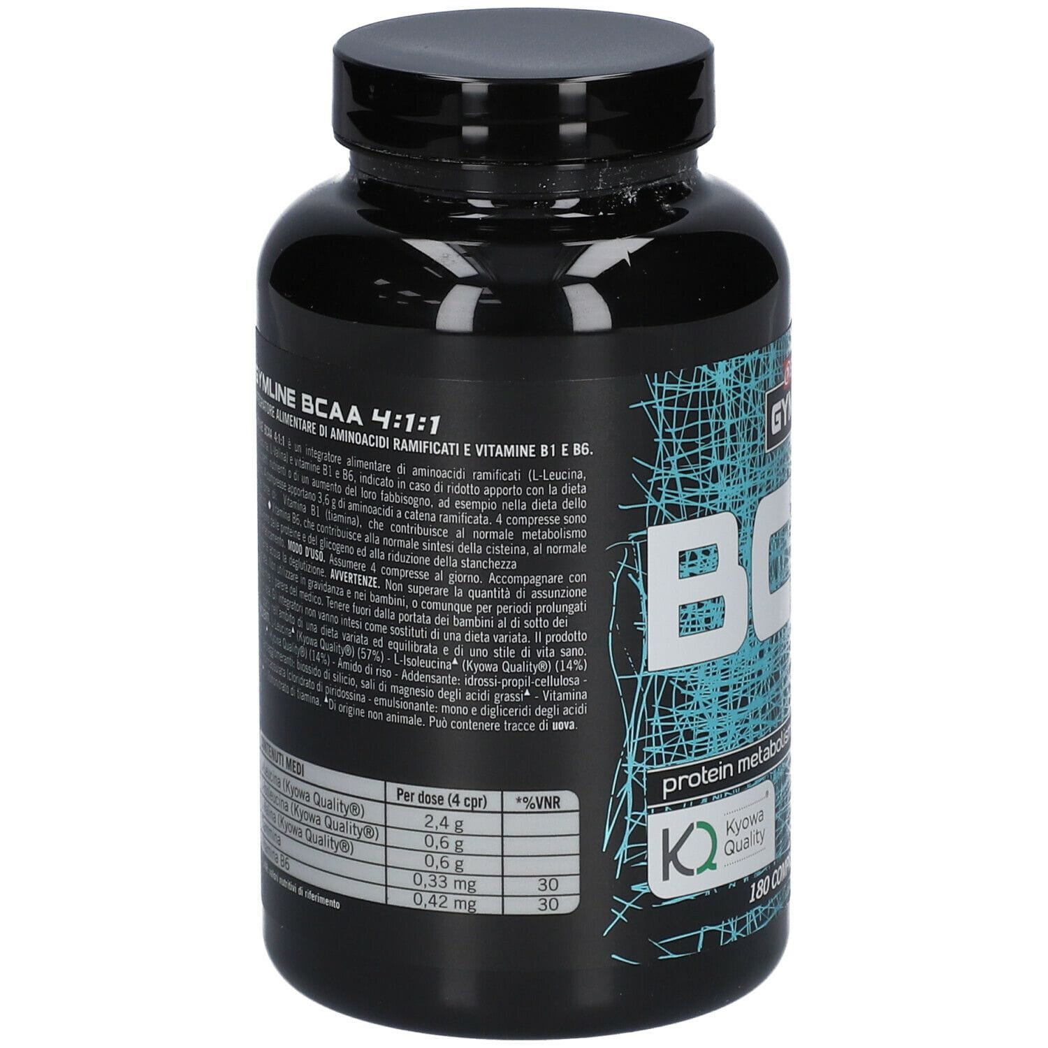 GYMLINE MUSCLE BCAA 4:1:1 KYOWA QUALITY COMPRESSE 180 COMPRESSE 180 G