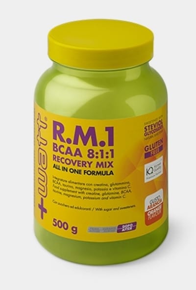 RM1 BCAA 811 RECOVERY MIX ALL IN ONE FORMULA 500 G GUSTO ARANCIA