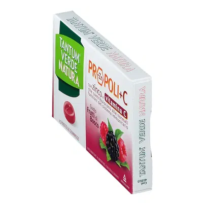 TANTUM VERDE NATURA PROPOLI+C CON ZINCO E VITAMINA C 15 PASTIGLIE GOMMOSE GUSTO FRUTTI DI BOSCO TANTUM VERDE NATURA PROPOLI+C CON ZINCO E VITAMINA C 15 PASTIGLIE GOMMOSE GUSTO FRUTTI DI BOSCO