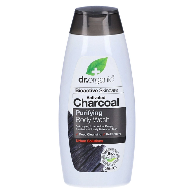 Dr Organic Charcoal Carbone Attivo Bodywash Bagnodoccia 250 Ml