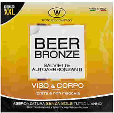 BEER BRONZE SALVIETTE AUTOABBRONZANTI 2 BUSTE