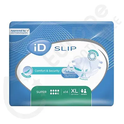 PANNOLONE ID EXPERT SLIP NON TRASPIRANTE N4 SUPER XL 14 PEZZI PANNOLONE ID EXPERT SLIP NON TRASPIRANTE N4 SUPER XL 14 PEZZI