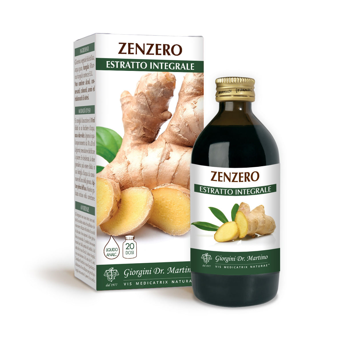 ZENZERO ESTRATTO INTEGRALE 200 ML