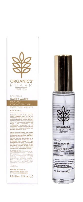 Organics Pharm Sweet Water Profumo Delicato Per Capelli Finocchio E Rosa 15 Ml-image