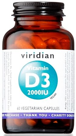 Viridian Vitamin D3 2000 Iu 60 Cps