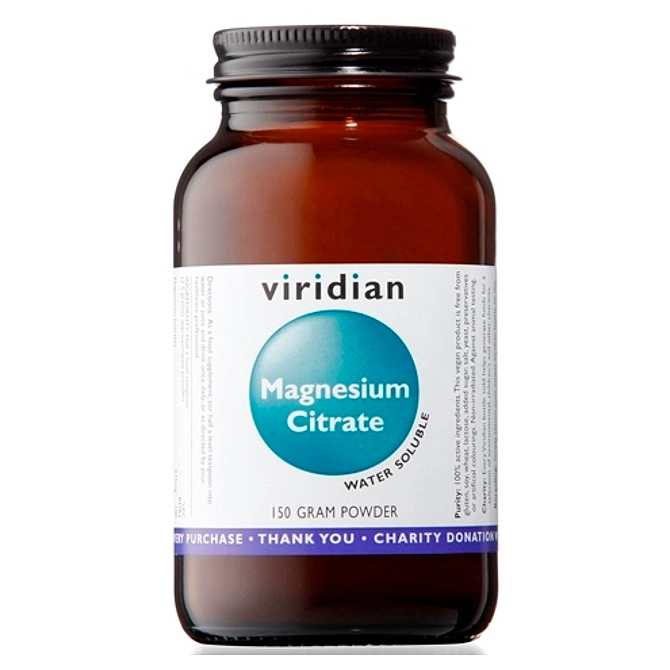 Viridian Magnesium Citrate Polvere 150 G Viridian Magnesio Citrato