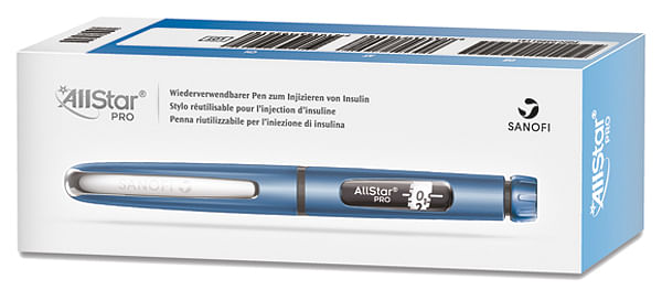 Penna Somministrazione Insulina Allstar Pro Blu Riutilizzabile