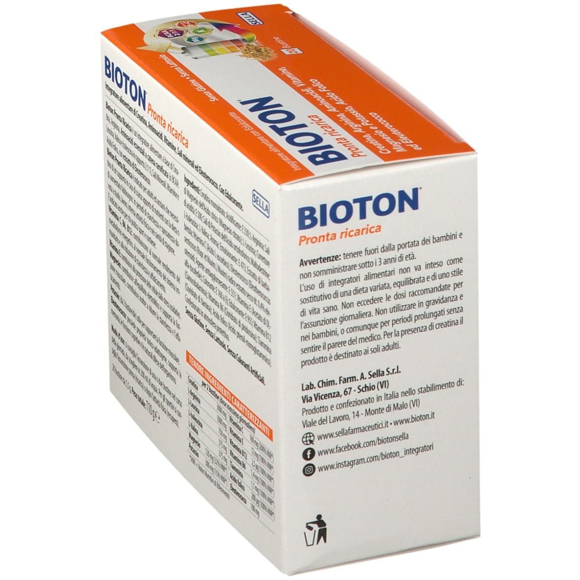 BIOTON PRONTA RICARICA 20 BUSTINE