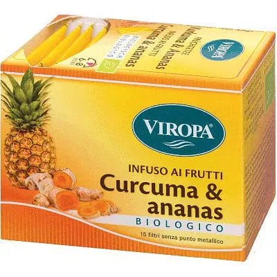 VIROPA CURCUMA & ANANAS INFUSO BIOLOGICO 15 BUSTINE 2,5 G VIROPA CURCUMA & ANANAS INFUSO BIOLOGICO 15 BUSTINE 2,5 G
