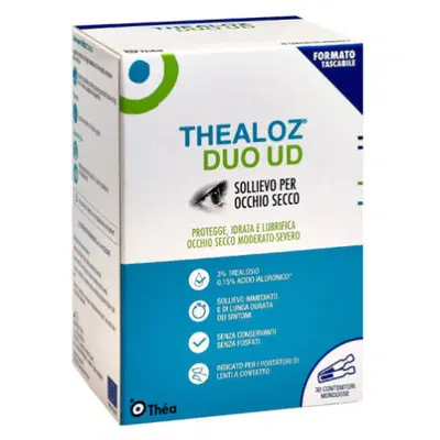 GOCCE OCULARI THEALOZ DUO UD 30 CONTENITORI MONODOSE 0,4 ML GOCCE OCULARI THEALOZ DUO UD 30 CONTENITORI MONODOSE 0,4 ML