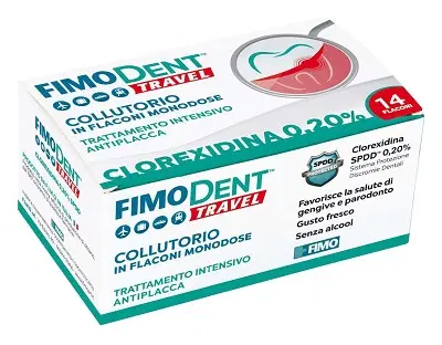 FIMODENT TRAVEL COLLUTORIO CLOREXIDINA SPDD 0,20% 14 FLACONCINI MONODOSE 10 ML FIMODENT TRAVEL COLLUTORIO CLOREXIDINA SPDD 0,20% 14 FLACONCINI MONODOSE 10 ML