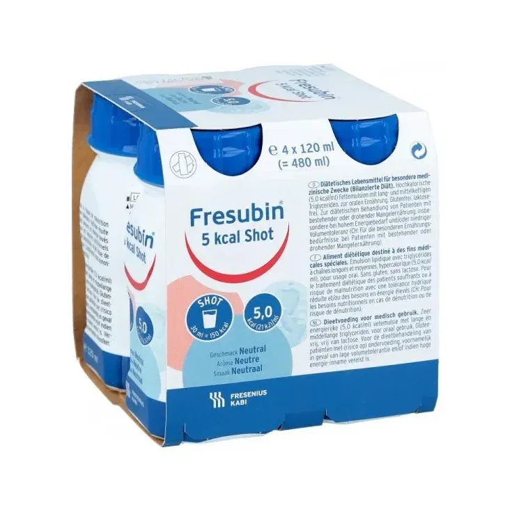FRESUBIN 5KCAL SHOT NEUTRAL EASYBOTTLE 4X120 ML