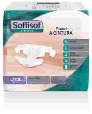 PANNOLONE MUTANDINA A CINTURA MAXI TAGLIA LARGE SOFFISOFF AIR DRY 15 PEZZI