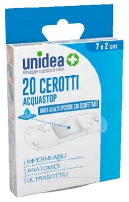 CEROTTO UNIDEA IMPERMEABILE MEDI 7X2 CM 20 PEZZI CEROTTO UNIDEA IMPERMEABILE MEDI 7X2 CM 20 PEZZI