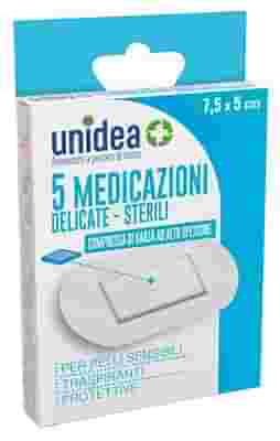 MEDICAZIONE STERILE UNIDEA TESSUTO NON TESSUTO 7,5X5 CM 5 PEZZI